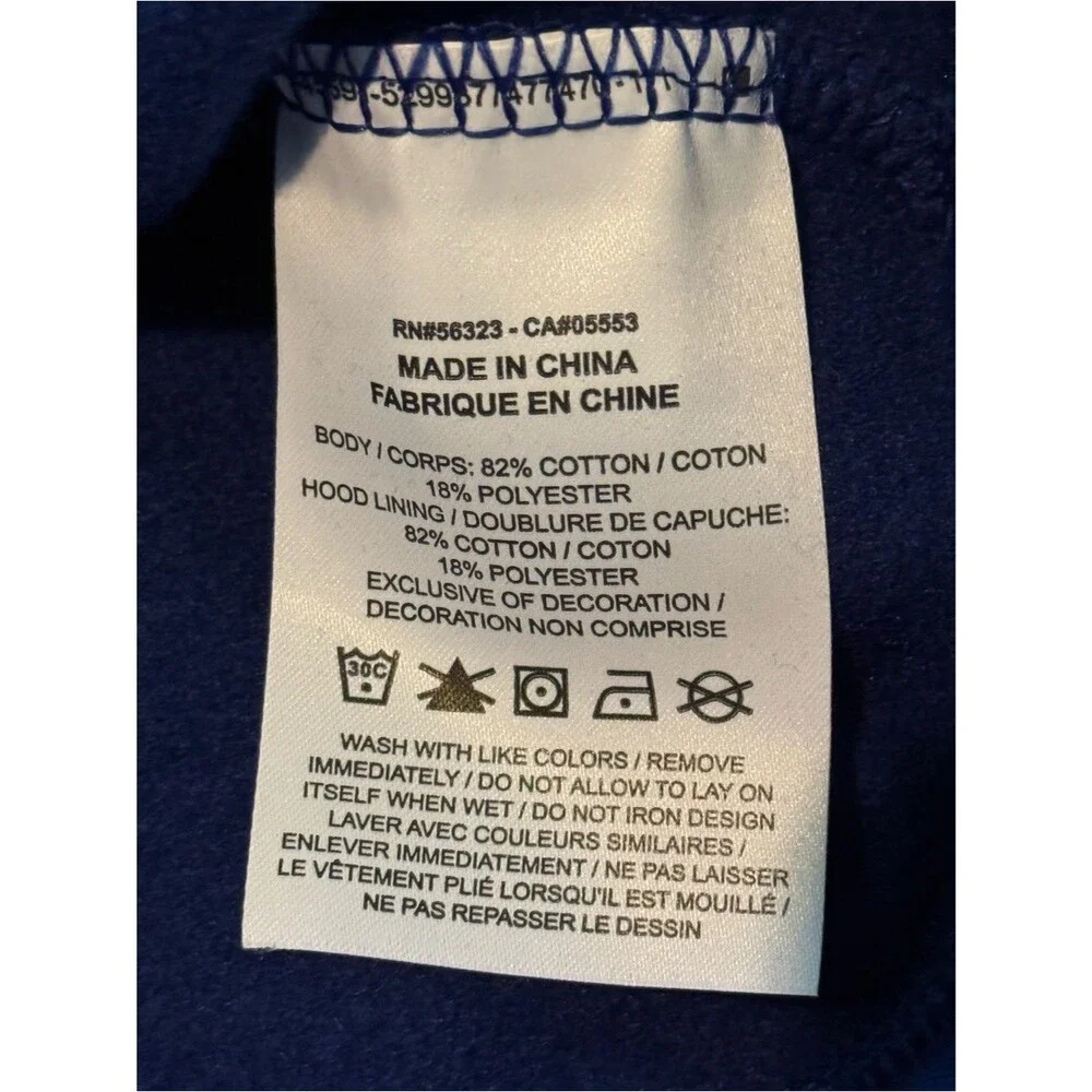 Jordan Sport DNA Hoodie Blue Chenille Patch Logo Y2K Pullover Retro Mens M NWOT